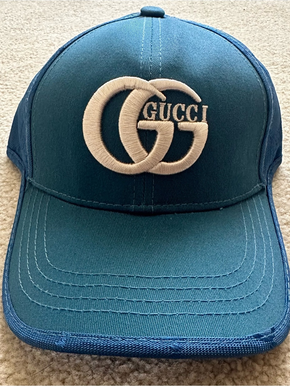 Gucci Men's Teal Baseball Cap